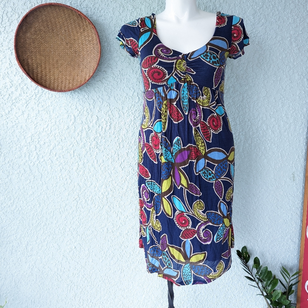 Boden Floral Dress Size 8R Grannycore Cottagecore Coastal Grandma